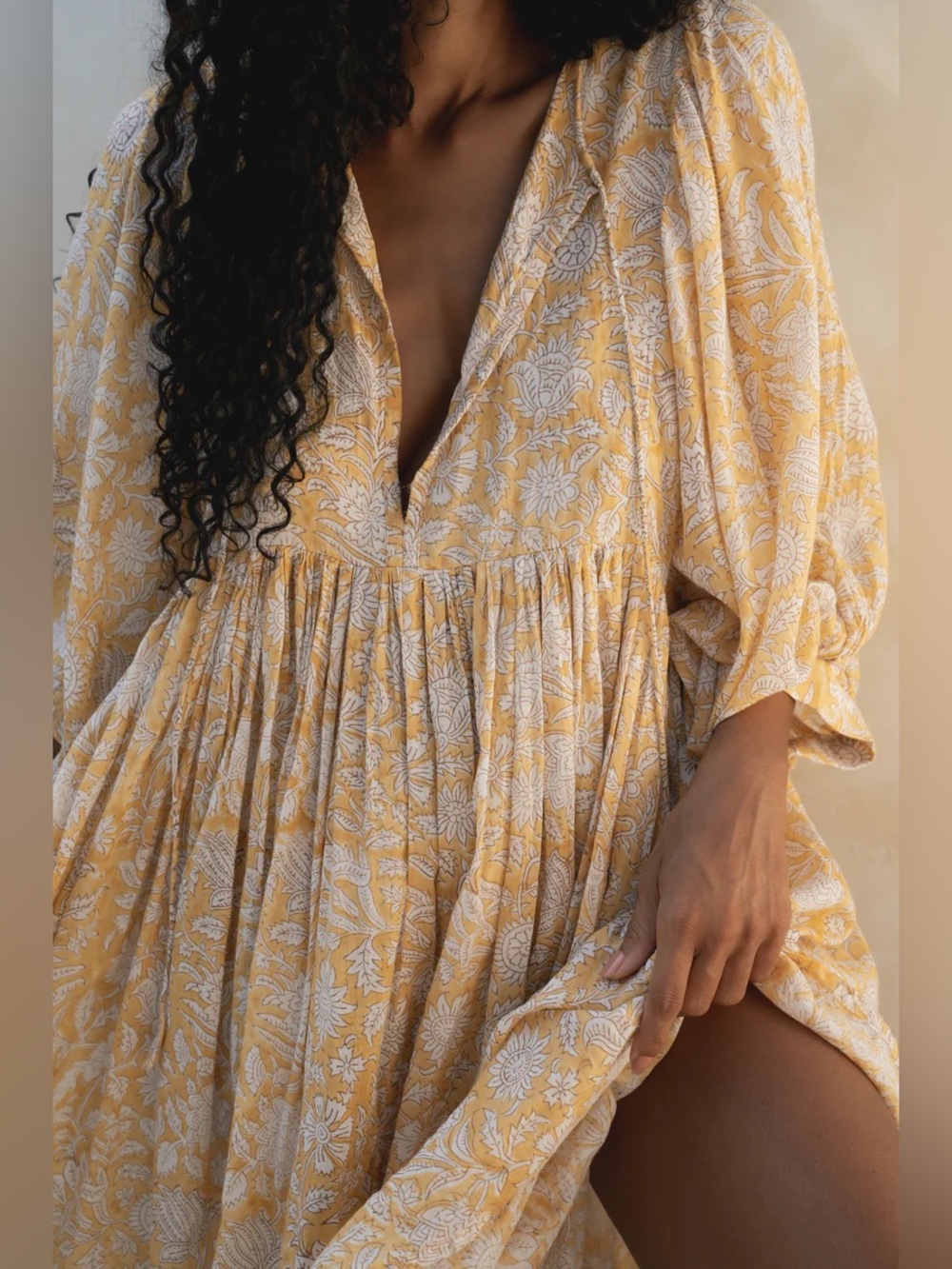 Daughters of India KYRA MINI DRESS ~ CUMIN XL